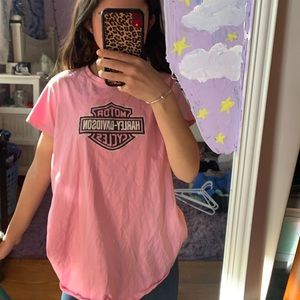 Pink Harley Davidson Tee